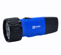 Фонарь светодиод ручной аккум 5LED 120Lm 6ч 2 режима з/у синий MLA01-C IN HOME